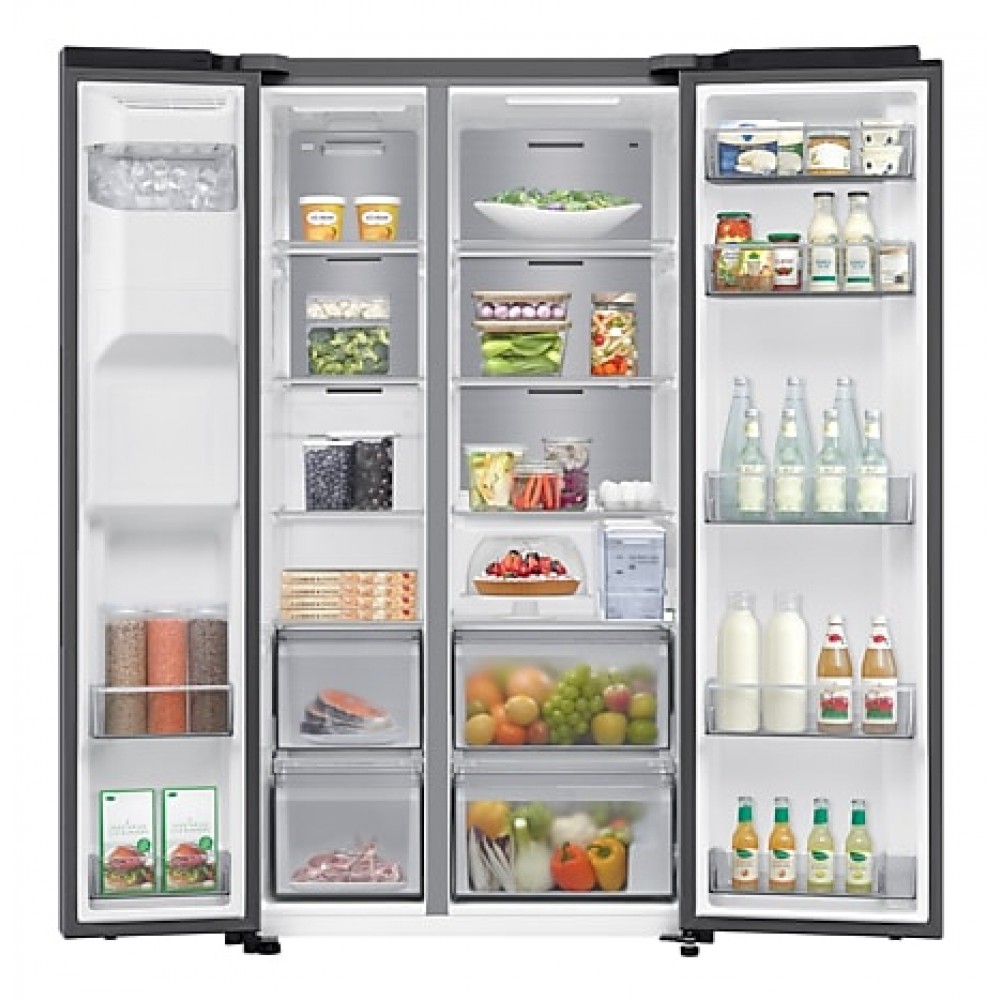 Samsung RS70F65KETEF Frigorifero Side by Side 2 Porte No frost Classe E dispenser acqua e ghiaccio con serbatoio Altezza 179 cm Silver - immagine 3