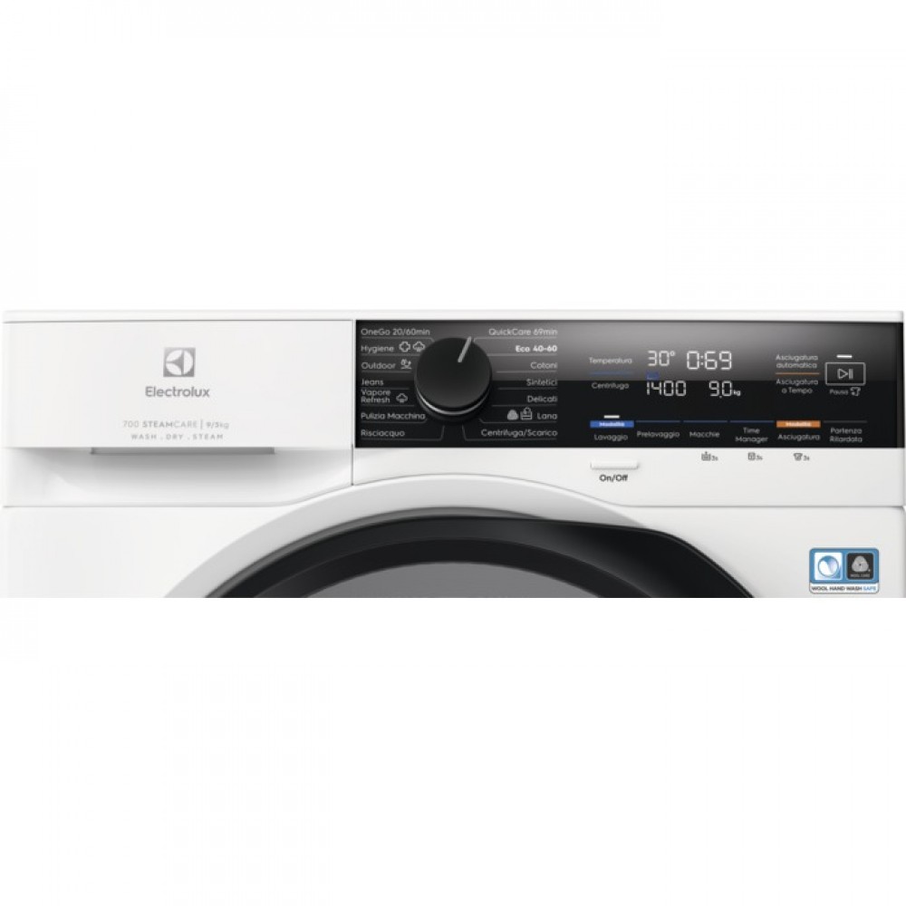 Electrolux Serie 700 EW7W495G Lavasciuga Libera Installazione 9 Kg Lavaggio - 5 Kg Asciugatura Classe D 1400 Giri/min. SteamCare Vapore Bianca - immagine 2
