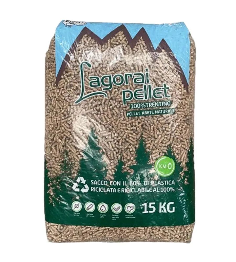 Bancale 70 sacchi pellet in legno di abete certificato en plus a1 sacchi da 15 kg - immagine 2