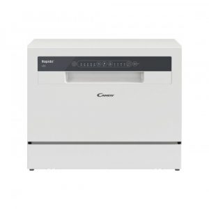 Lavastoviglie Compatta da Appoggio Libera Installazione 6 Coperti Classe E 5 Programmi 55 cm Candy CP 6E51LW