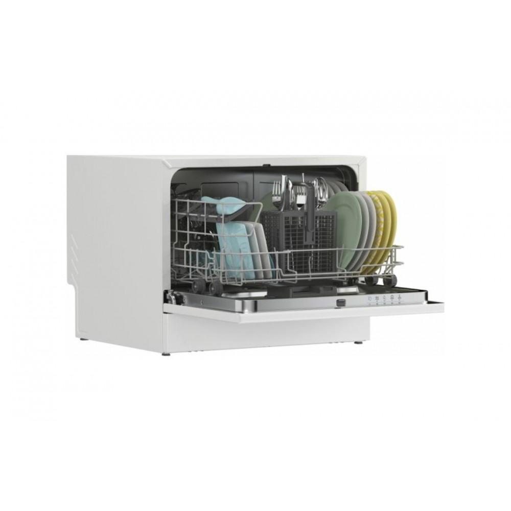 Lavastoviglie Compatta da Appoggio Libera Installazione 6 Coperti Classe E 5 Programmi 55 cm Candy CP 6E51LW - immagine 2