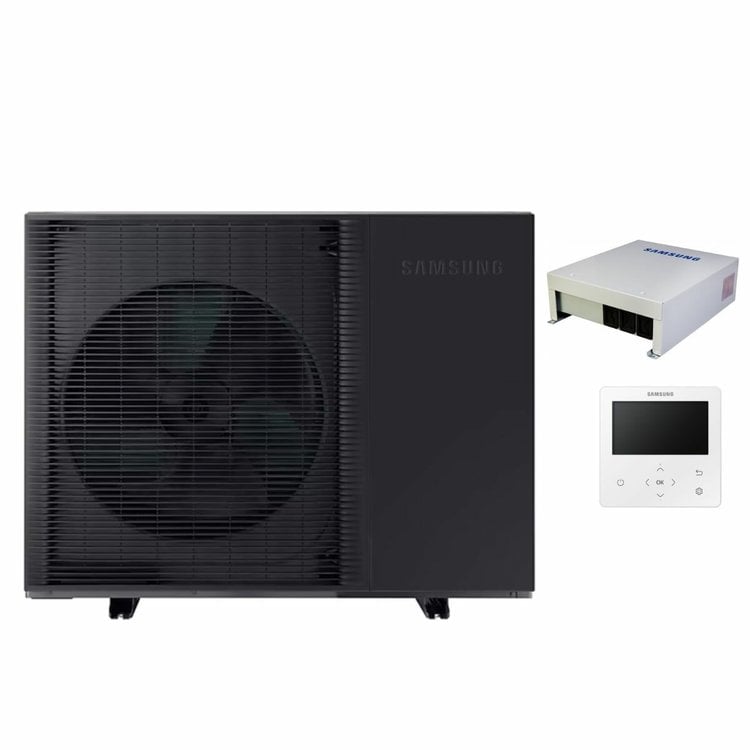 Pompa di calore aria acqua Samsung EHS Mono HT Quiet 8 kW monoblocco monofase R32 A++ ad alta temperatura
