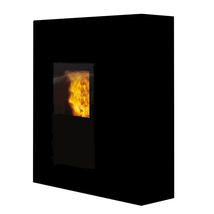 Stufa a pellet Edilkamin Blade2 H 22 Up 22,8 kW Idro WiFi Nero - immagine 3
