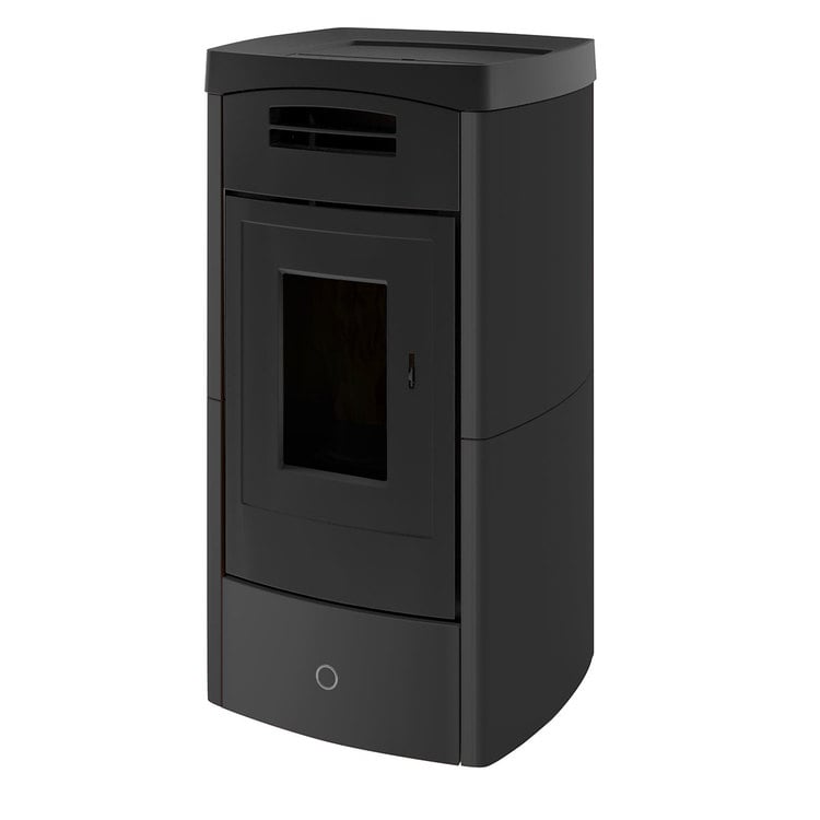Stufa a pellet EK63 DAILY130++ - gruppo Edilkamin - 12,5 kW ad aria canalizzata Bordeaux - immagine 4