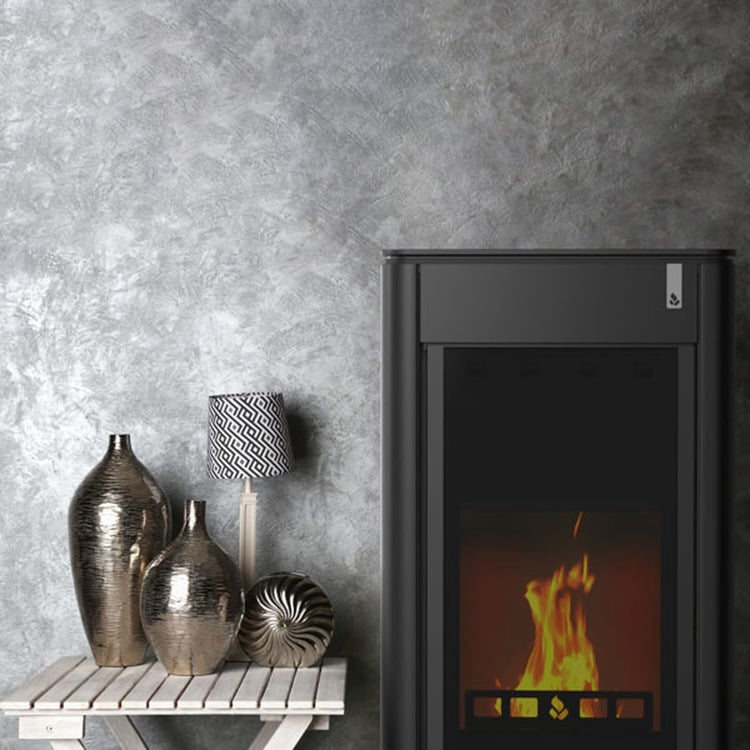 Stufa policombustibile Girolami Furni 14 nera 15 kW idro + kit acs - immagine 3