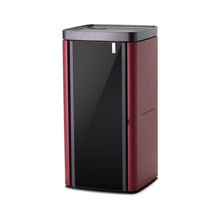 Stufa policombustibile Girolami Soft 14 bordeaux 15 kW idro + kit acs - immagine 2