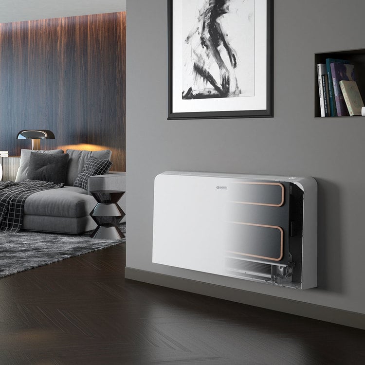 Ventilconvettore con pannello radiante Olimpia Splendid Bi2 SLR AIR inverter 600 DC kW 3,12 - 2,54 + comando TR e telecomando - immagine 2