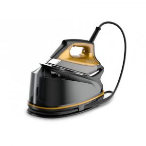 ROWENTA Compact Steam PRO DG7644 Ferro da Stiro a Vapore con caldaia 2200 W - Nero/Giallo