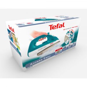 Tefal ACCESS FV1542 Ferro da Stiro a Vapore Potenza 2000 Watt Piastra in Ceramica Vapore Verticale