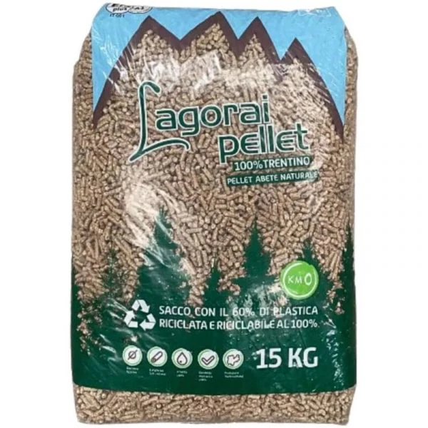 Pellet in legno di abete bancale da 70 sacchi